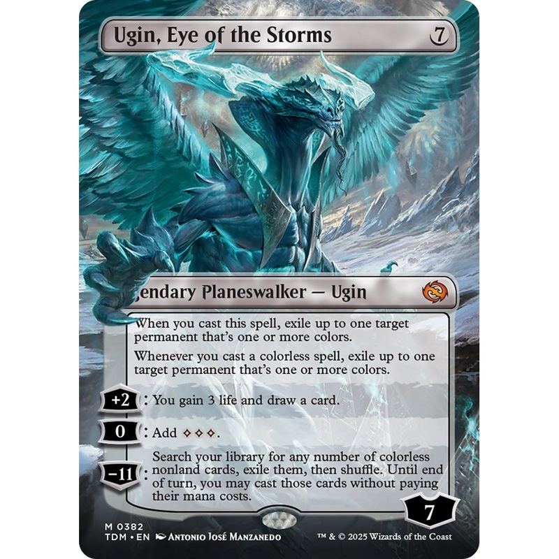 Ugin, Eye of the Storms // Ugin, Eye of the Storms (TDM-382) - Tarkir: Dragonstorm (Borderless)