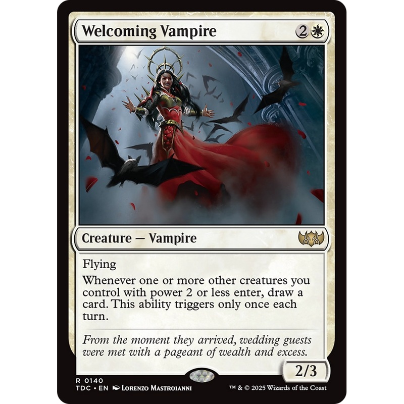 Welcoming Vampire (TDC-140) - Commander: Tarkir: Dragonstorm