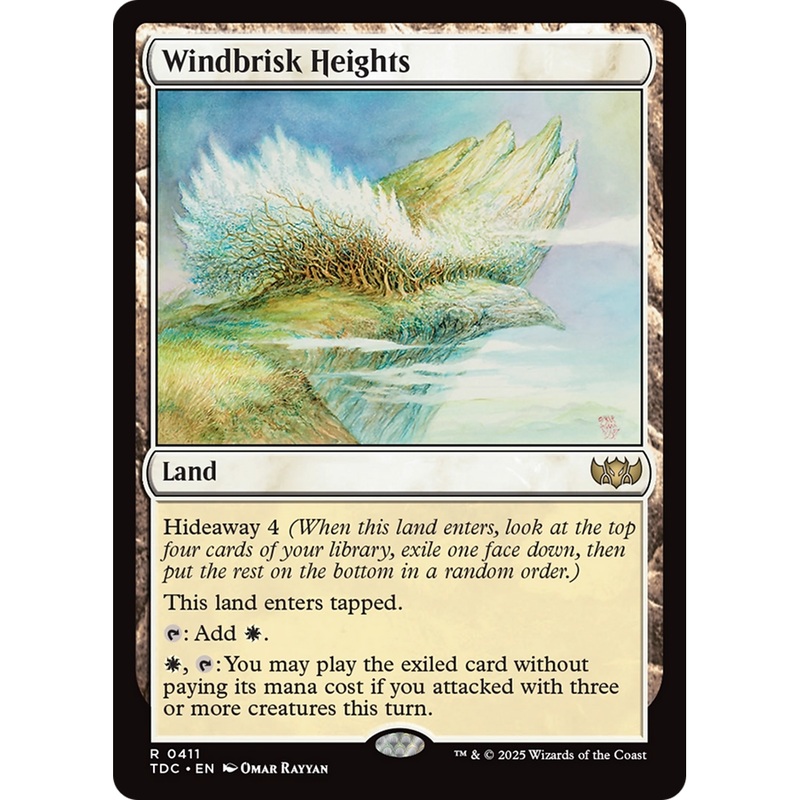 Windbrisk Heights (TDC-411) - Commander: Tarkir: Dragonstorm