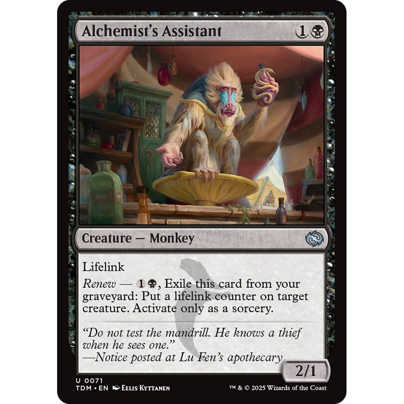Alchemist's Assistant (TDM-071) - Tarkir: Dragonstorm Foil