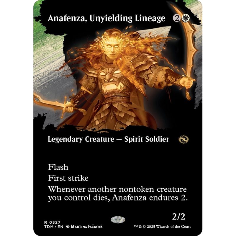 Anafenza, Unyielding Lineage (TDM-327) - Tarkir: Dragonstorm: (Showcase) (Borderless) Foil