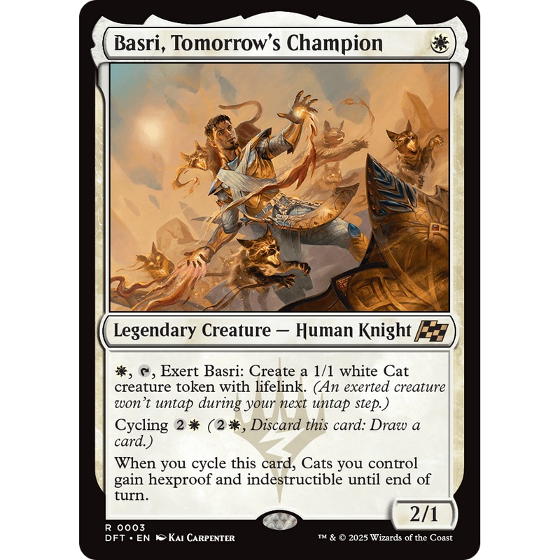 Basri, Tomorrow's Champion (DFT-003) - Aetherdrift Foil