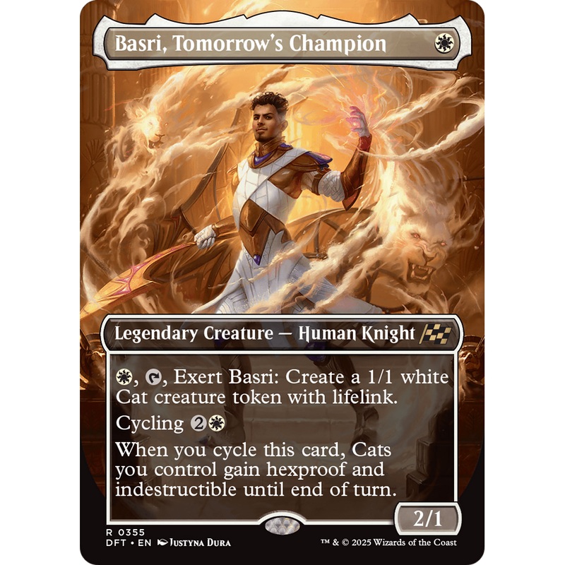 Basri, Tomorrow's Champion (DFT-355) - Aetherdrift (Borderless) Foil