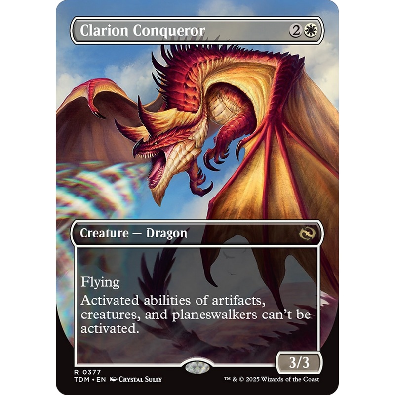 Clarion Conqueror // Clarion Conqueror (TDM-377) - Tarkir: Dragonstorm (Borderless)