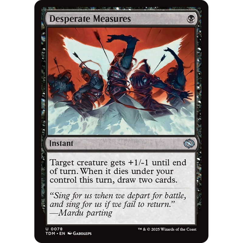 Desperate Measures (TDM-078) - Tarkir: Dragonstorm Foil