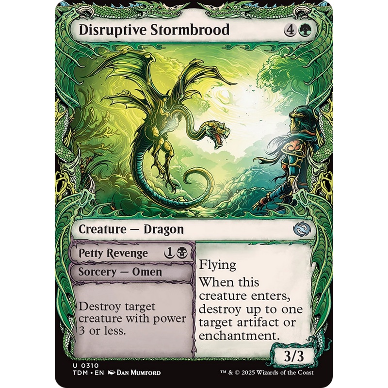 Disruptive Stormbrood // Petty Revenge (TDM-310) - Tarkir: Dragonstorm: (Showcase)