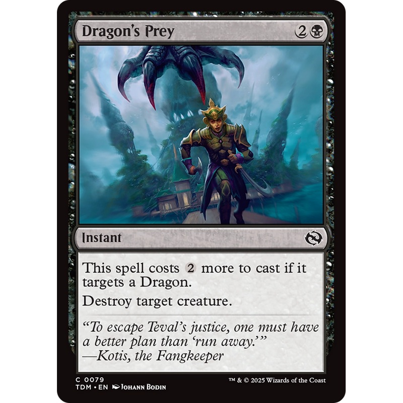 Dragon's Prey (TDM-079) - Tarkir: Dragonstorm Foil