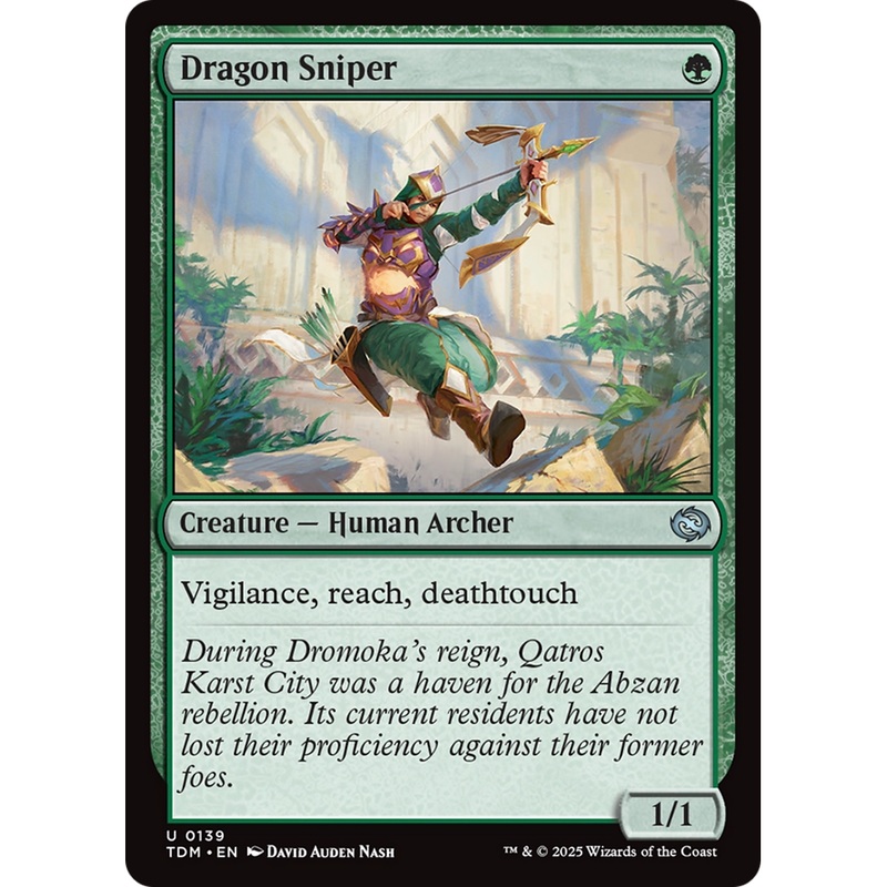 Dragon Sniper (TDM-139) - Tarkir: Dragonstorm Foil