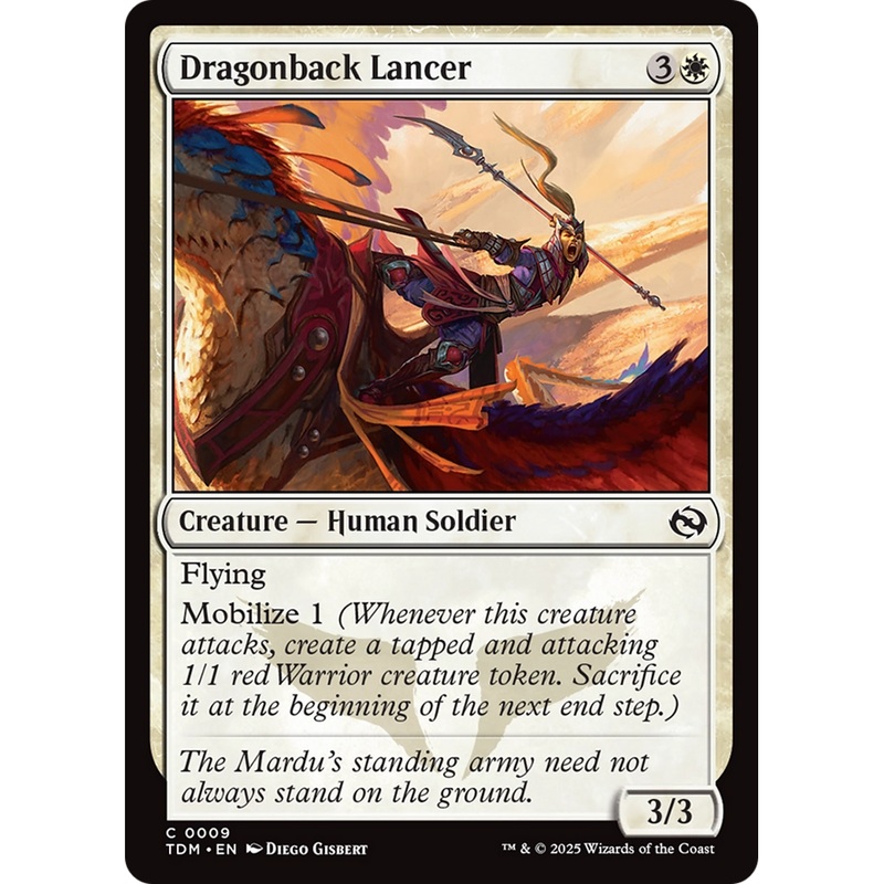 Dragonback Lancer (TDM-009) - Tarkir: Dragonstorm Foil