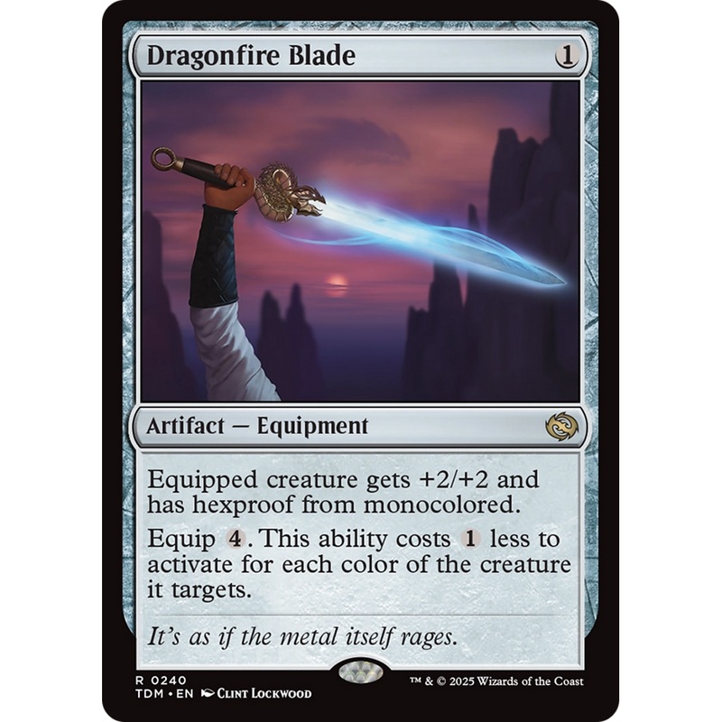 Dragonfire Blade (TDM-240) - Tarkir: Dragonstorm Foil