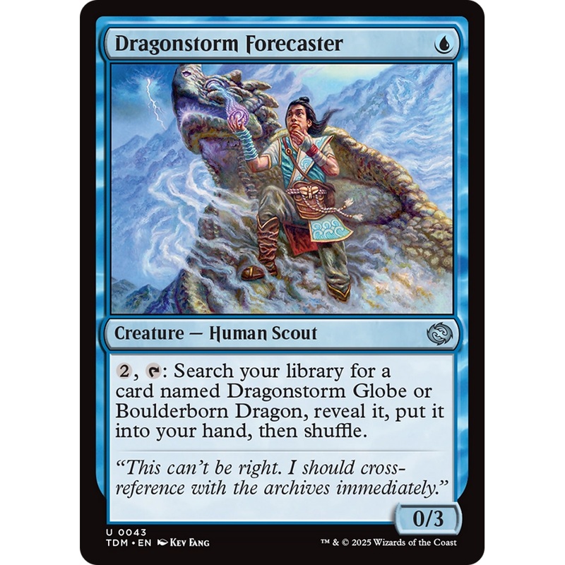 Dragonstorm Forecaster (TDM-043) - Tarkir: Dragonstorm Foil