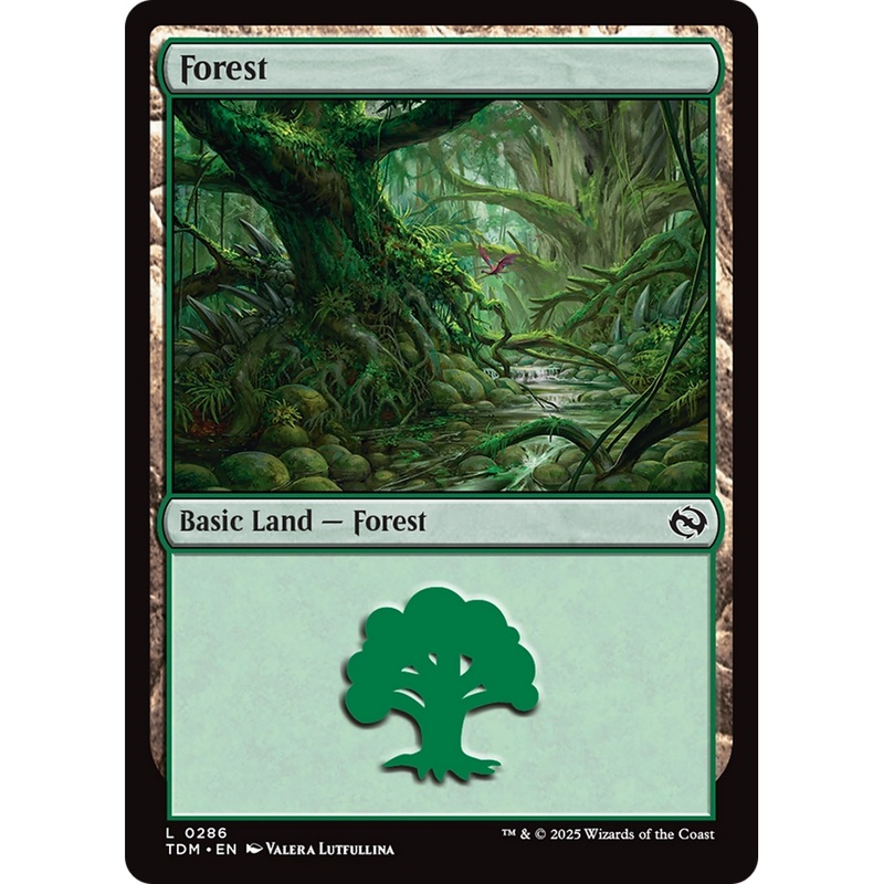 Forest (TDM-286) - Tarkir: Dragonstorm Foil