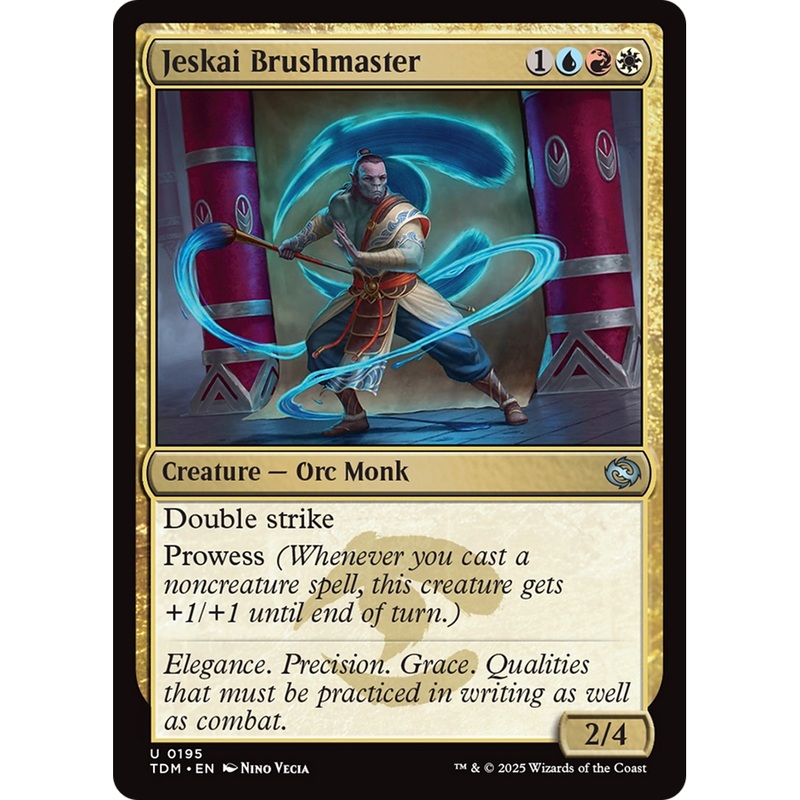 Jeskai Brushmaster (TDM-195) - Tarkir: Dragonstorm Foil