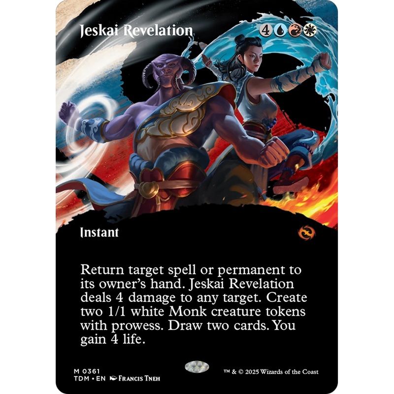 Jeskai Revelation (TDM-361) - Tarkir: Dragonstorm: (Showcase) (Borderless)