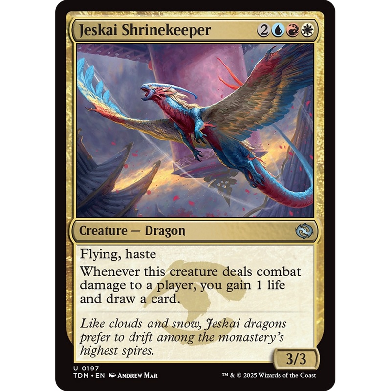 Jeskai Shrinekeeper (TDM-197) - Tarkir: Dragonstorm Foil