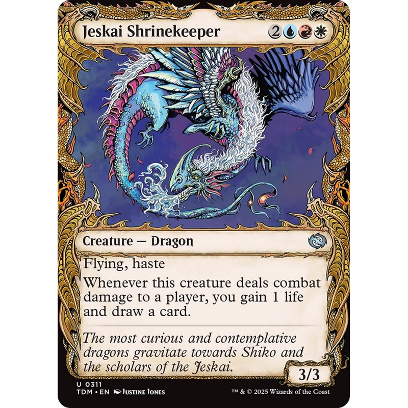 Jeskai Shrinekeeper (TDM-311) - Tarkir: Dragonstorm: (Showcase)