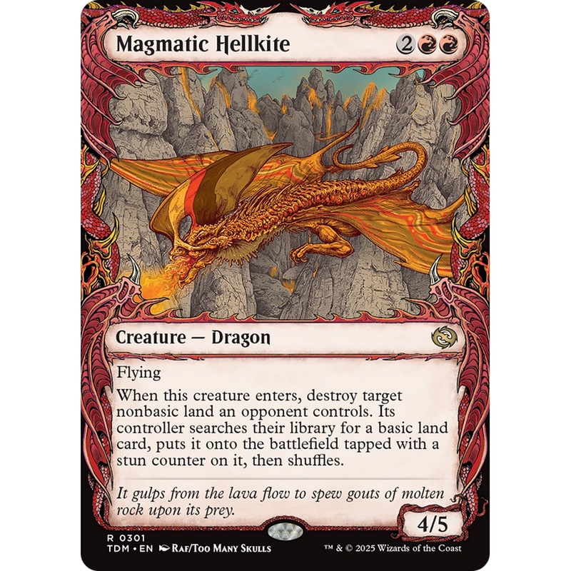 Magmatic Hellkite (TDM-301) - Tarkir: Dragonstorm: (Showcase)