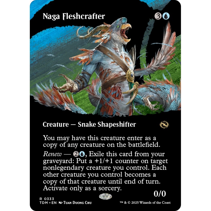 Naga Fleshcrafter (TDM-333) - Tarkir: Dragonstorm: (Showcase) (Borderless) Foil