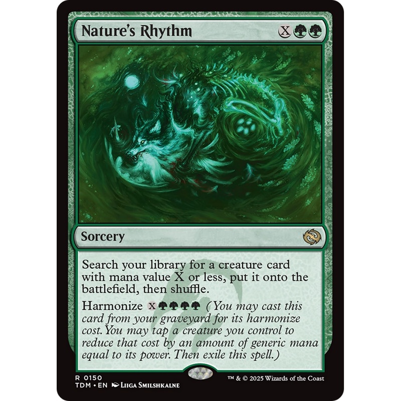 Nature's Rhythm (TDM-150) - Tarkir: Dragonstorm Foil