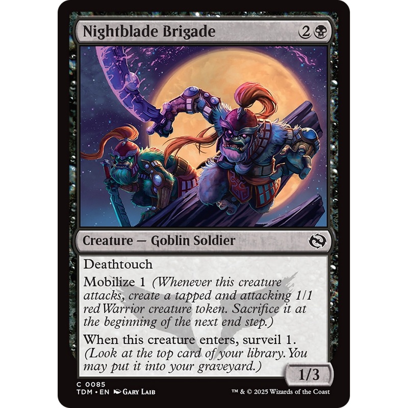 Nightblade Brigade (TDM-085) - Tarkir: Dragonstorm Foil