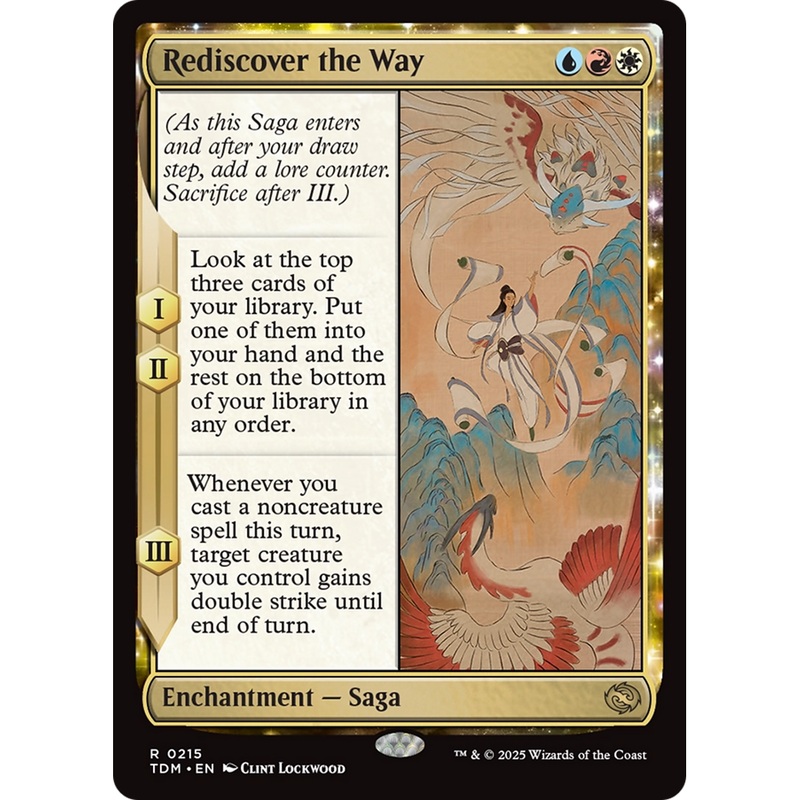 Rediscover the Way (TDM-215) - Tarkir: Dragonstorm: (enchantment) Foil
