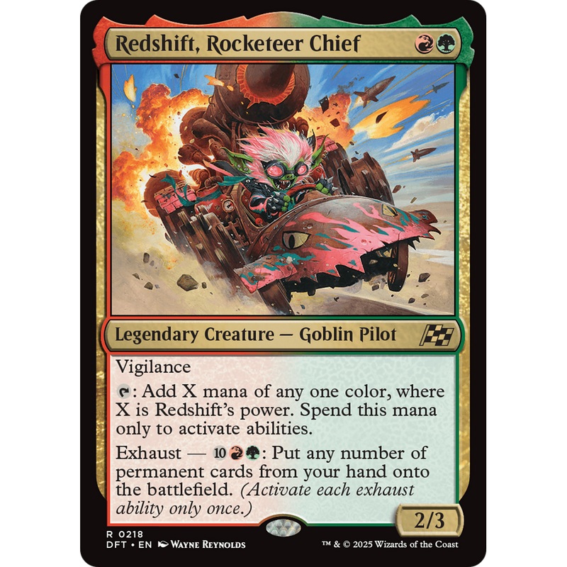 Redshift, Rocketeer Chief (DFT-218) - Aetherdrift