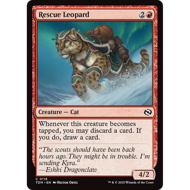 Rescue Leopard (TDM-116) - Tarkir: Dragonstorm