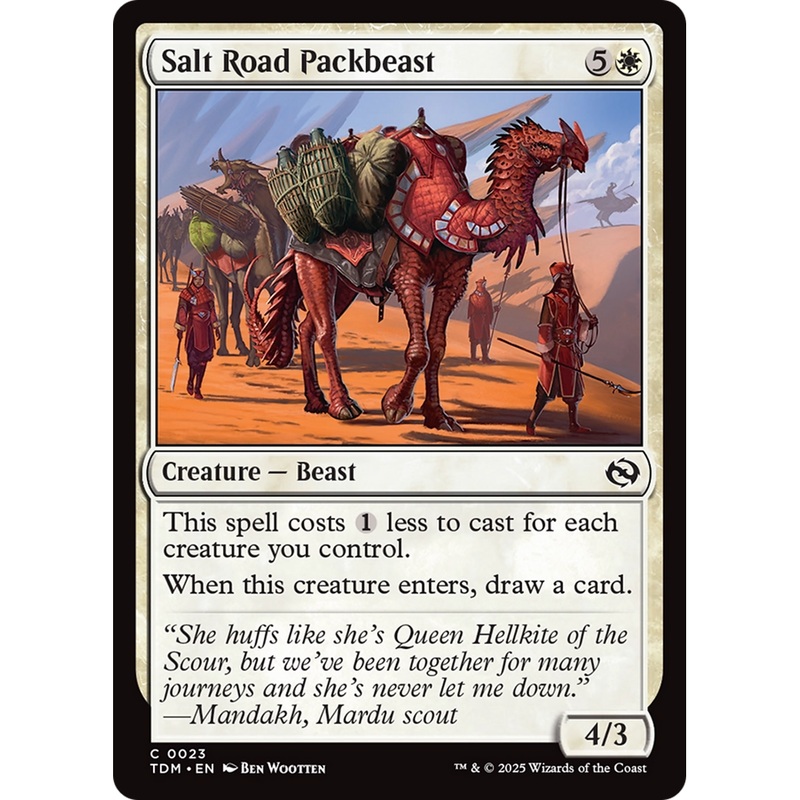 Salt Road Packbeast (TDM-023) - Tarkir: Dragonstorm Foil
