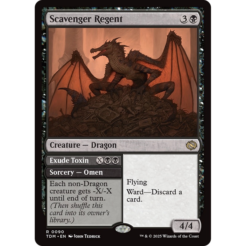 Scavenger Regent // Exude Toxin (TDM-090) - Tarkir: Dragonstorm Foil