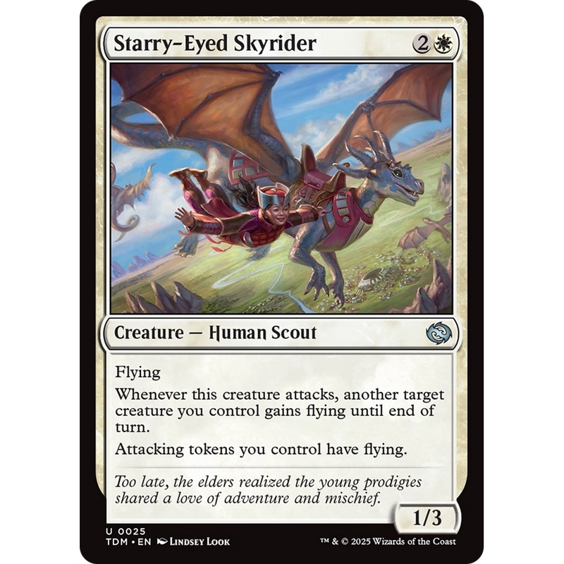 Starry-Eyed Skyrider (TDM-025) - Tarkir: Dragonstorm Foil