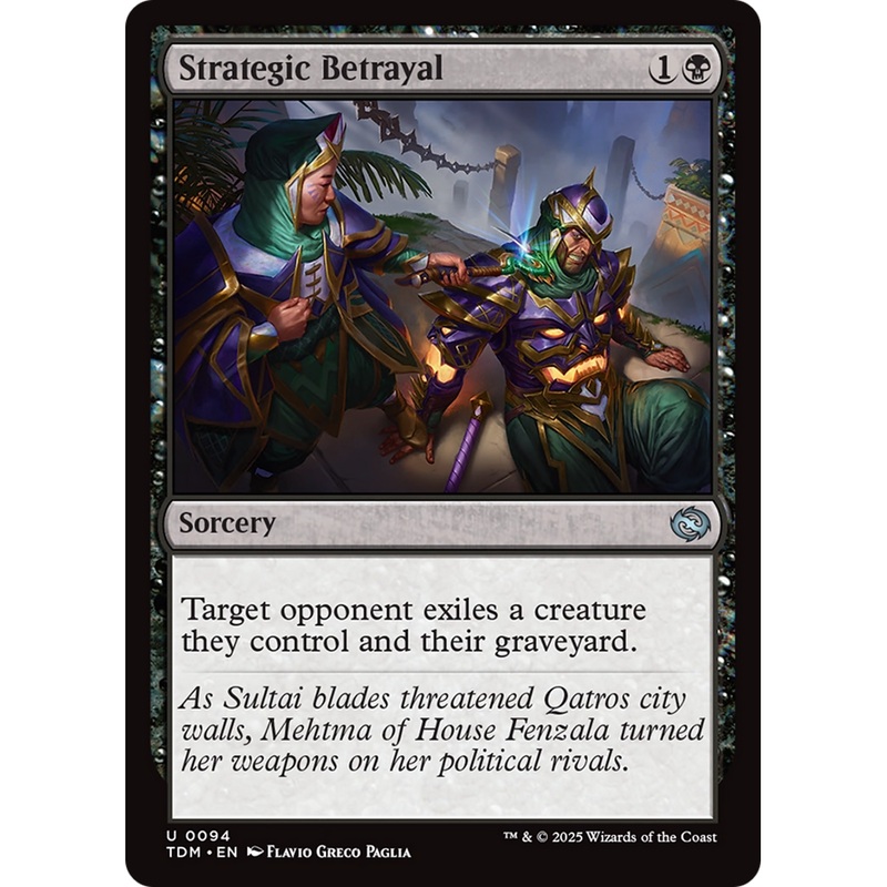 Strategic Betrayal (TDM-094) - Tarkir: Dragonstorm Foil