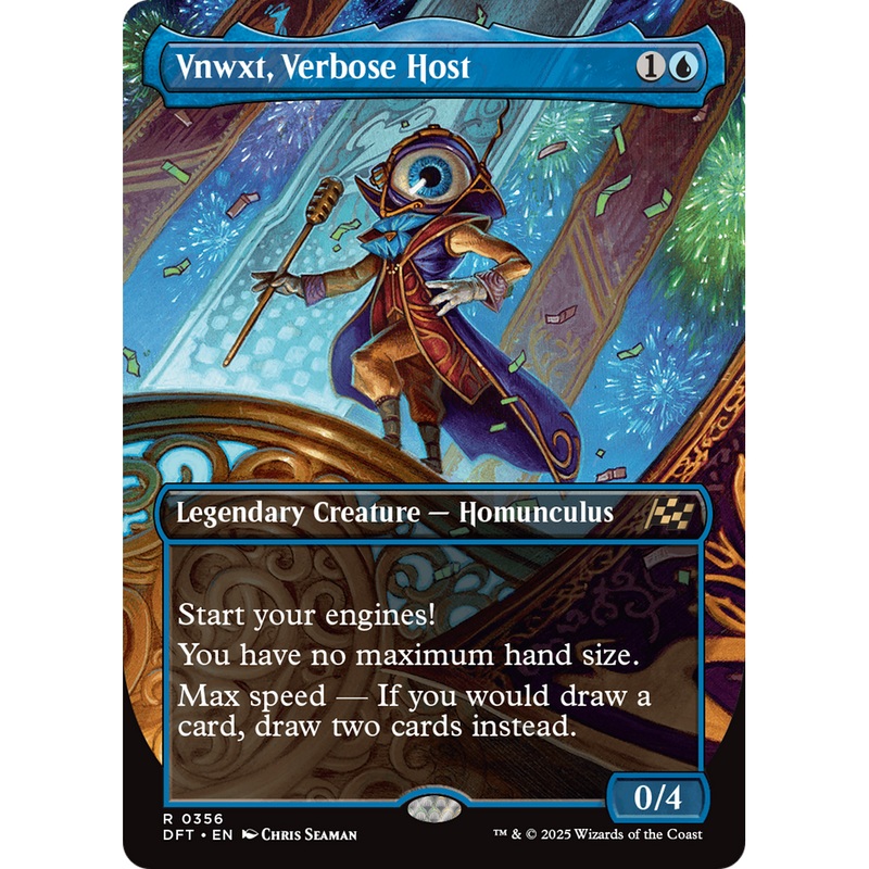 Vnwxt, Verbose Host (DFT-356) - Aetherdrift (Borderless) Foil