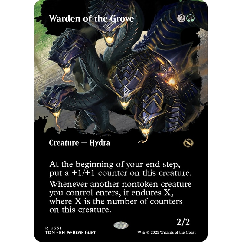 Warden of the Grove (TDM-351) - Tarkir: Dragonstorm: (Showcase) (Borderless) Foil