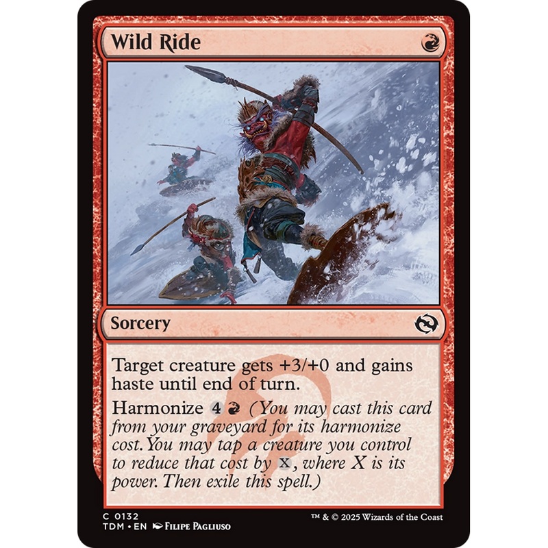 Wild Ride (TDM-132) - Tarkir: Dragonstorm Foil