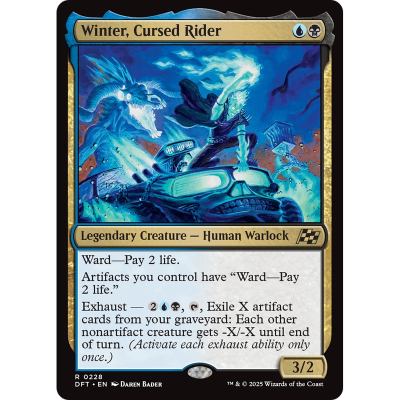 Winter, Cursed Rider (DFT-228) - Aetherdrift Foil