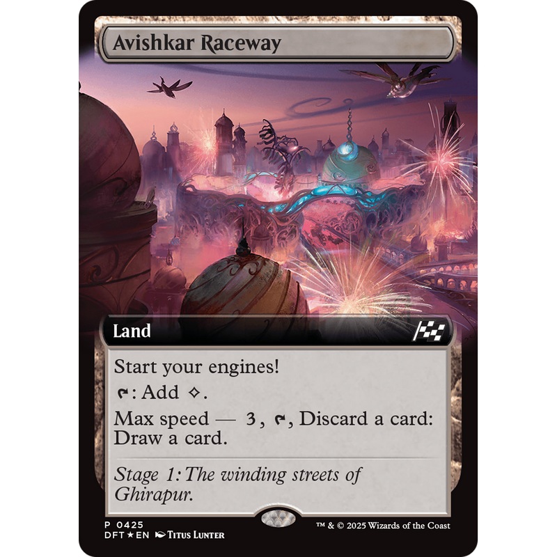 Avishkar Raceway (DFT-425) - Aetherdrift: (Extended Art) Foil