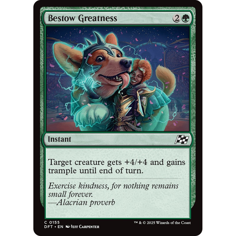 Bestow Greatness (DFT-155) - Aetherdrift Foil