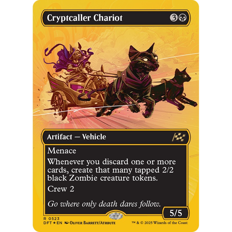 Cryptcaller Chariot (DFT-523) - Aetherdrift (Borderless) Foil