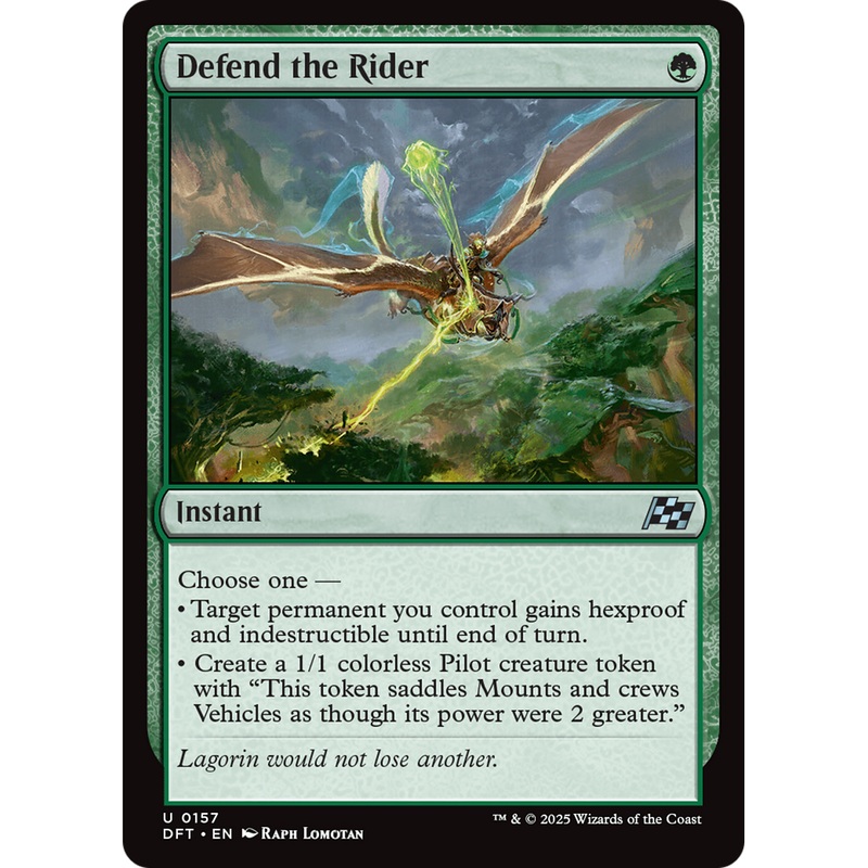 Defend the Rider (DFT-157) - Aetherdrift Foil