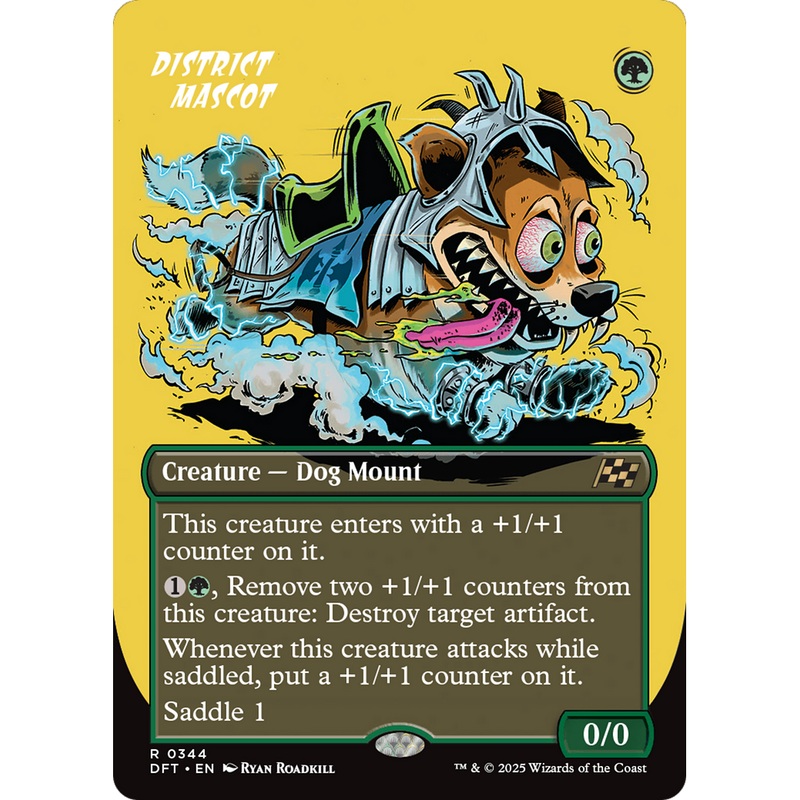 District Mascot (DFT-344) - Aetherdrift (Borderless) Foil