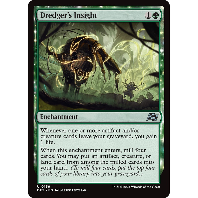 Dredger's Insight (DFT-159) - Aetherdrift: (enchantment) Foil