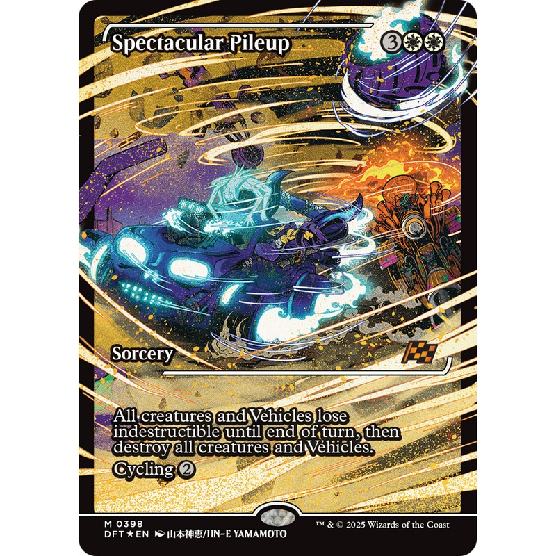 Spectacular Pileup (DFT-398) - Aetherdrift: (Showcase) Foil
