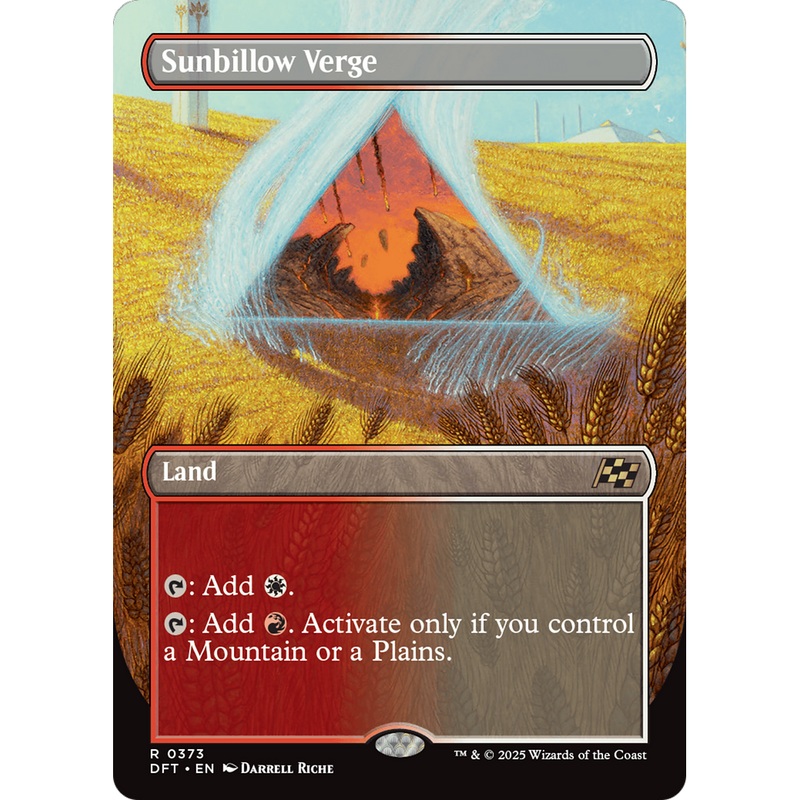 Sunbillow Verge (DFT-373) - Aetherdrift (Borderless) Foil