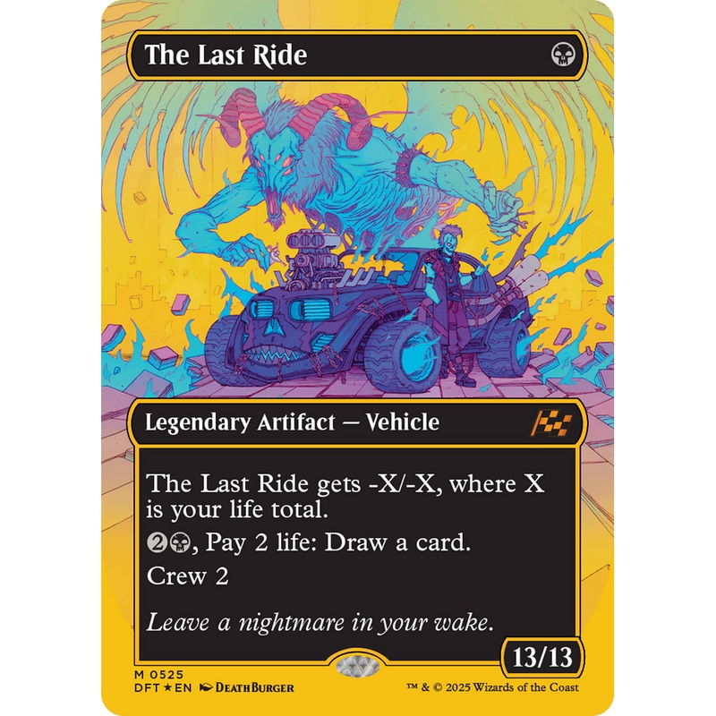 The Last Ride (DFT-525) - Aetherdrift (Borderless) Foil
