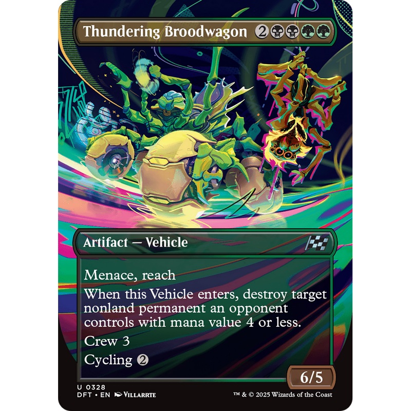 Thundering Broodwagon (DFT-328) - Aetherdrift (Borderless) Foil