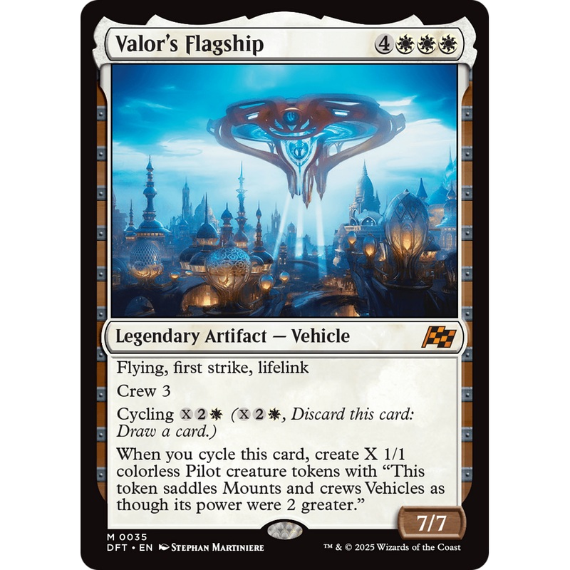 Valor's Flagship (DFT-035) - Aetherdrift Foil
