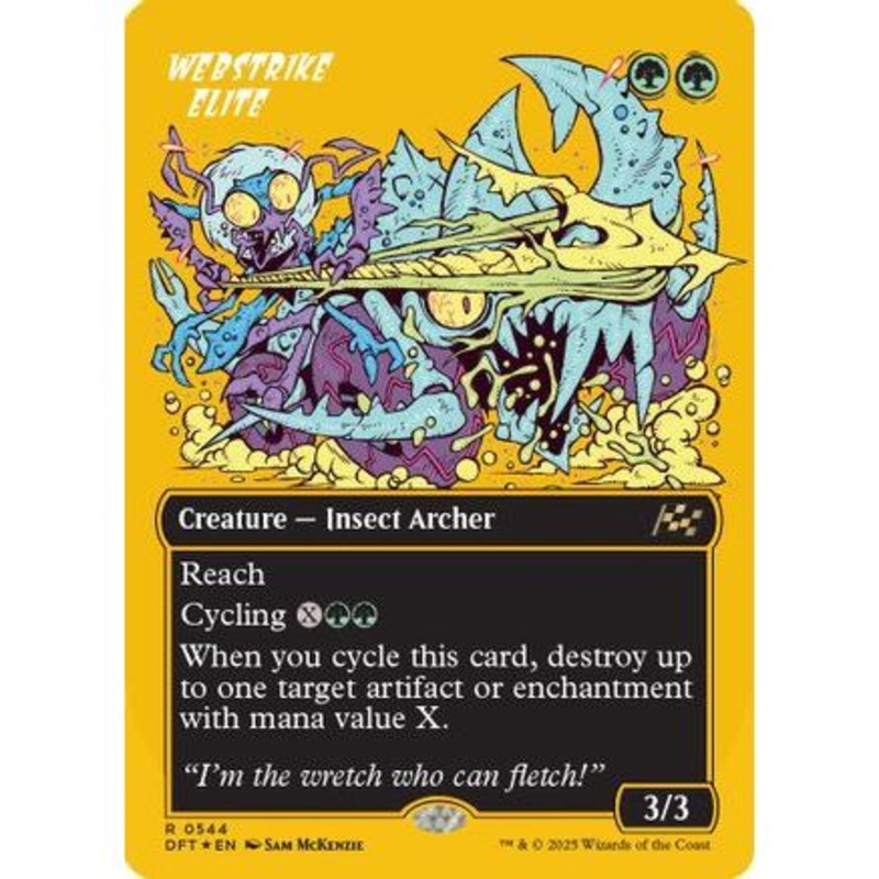 Webstrike Elite (Borderless) (First-Place Foil) (DFT-455) - Aetherdrift Foil