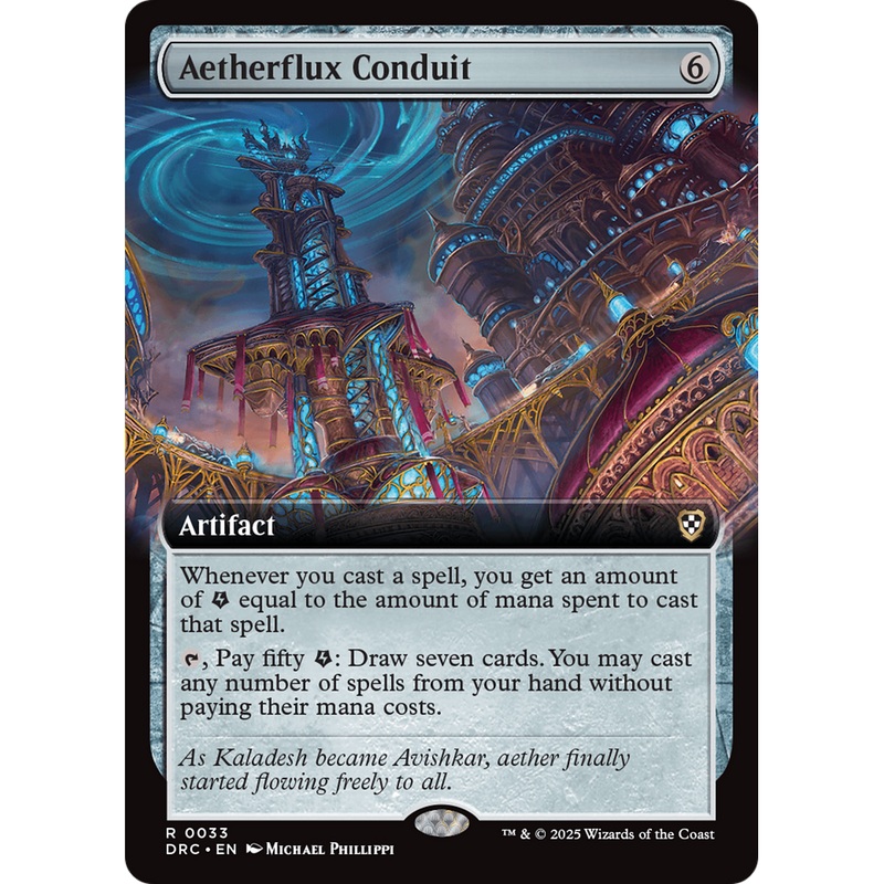 Aetherflux Conduit (DRC-033) - Commander: Aetherdrift: (Extended Art) Foil