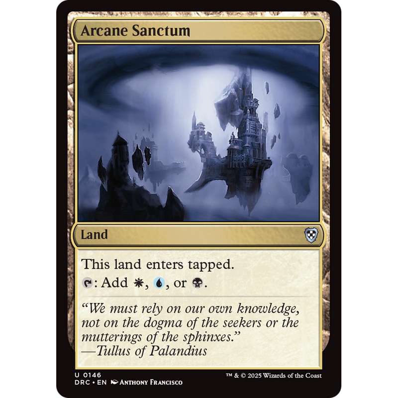Arcane Sanctum (DRC-146) - Commander: Aetherdrift Foil