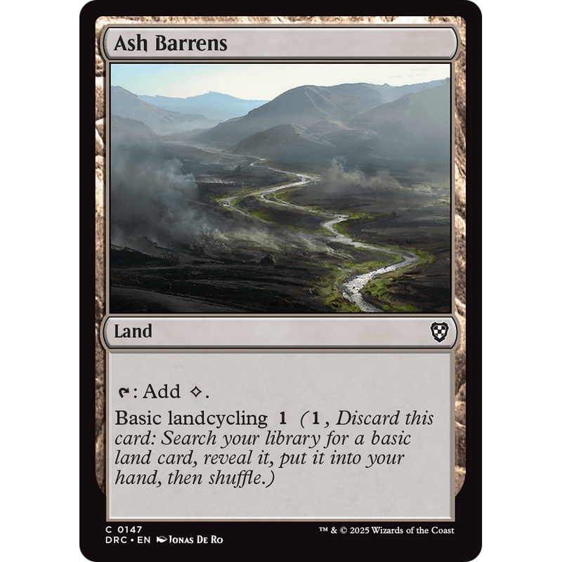 Ash Barrens (DRC-147) - Commander: Aetherdrift